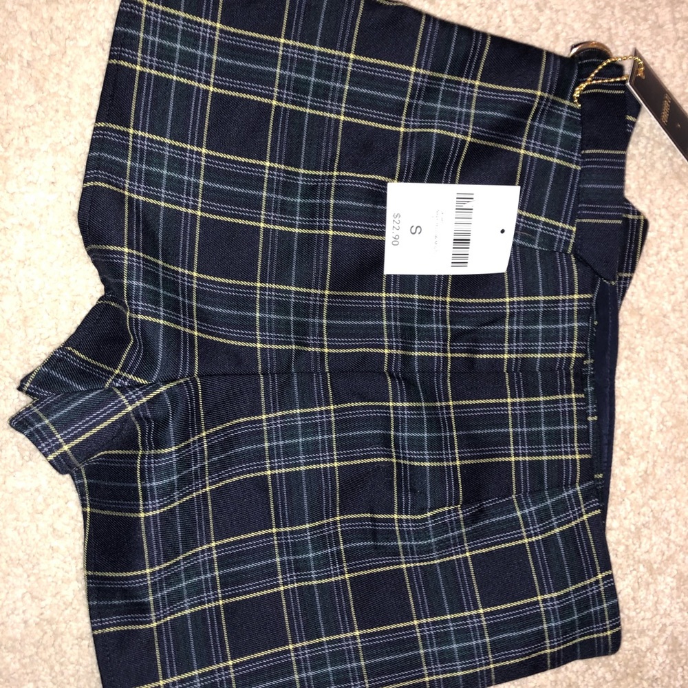 FOREVER 21 NAVY SKORT